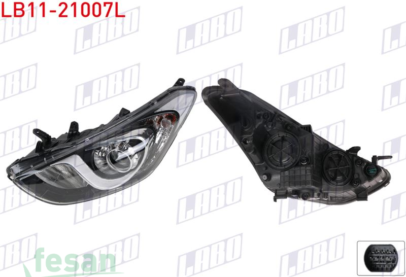 LB11-21007L FAR HYUNDAI İ30 2013-2015 ELEKTRİKLİ MOTORLU SOL