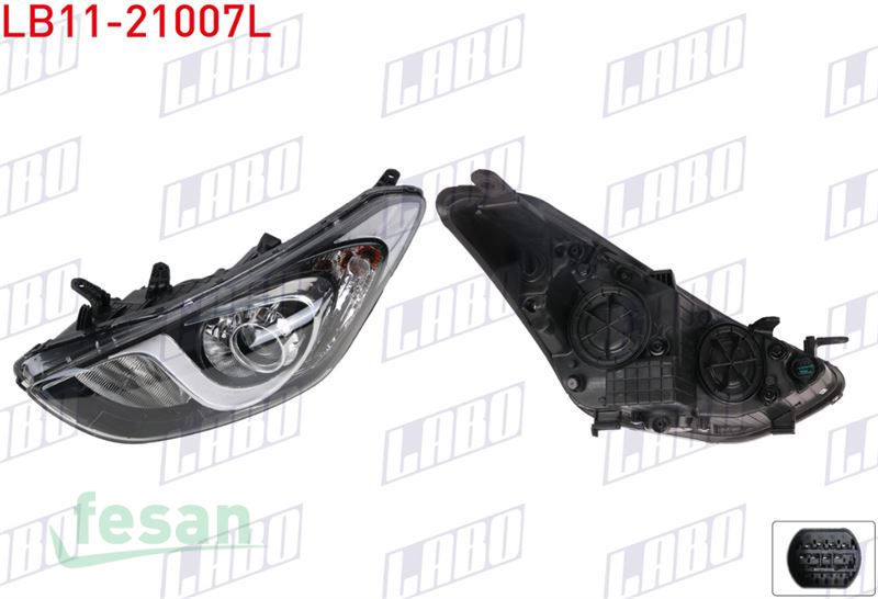 LB11-21007L FAR HYUNDAI İ30 2013-2015 ELEKTRİKLİ MOTORLU SOL