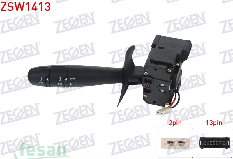 ZSW1413 FAR SİNYAL KUMANDA KOLU RENAULT MEGANE I KANGOO SCENİC I 1996-2008 13+2FİŞ