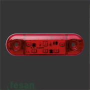 EMR 58 PARMAK LAMBA KISA GENİŞ KIRMIZI 9LED OVAL