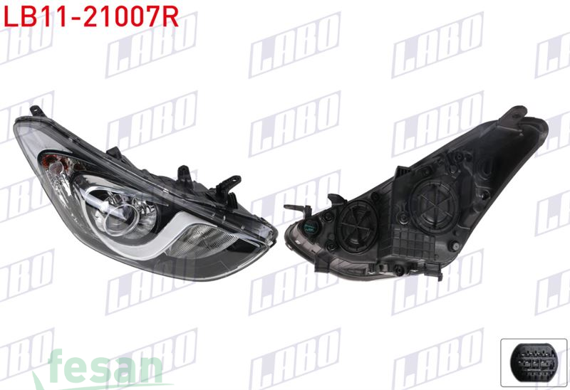LB11-21007R FAR HYUNDAI İ30 2013-2015 ELEKTRİKLİ MOTORLU SAĞ