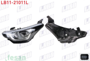 LB11-21011L FAR HYUNDAI İ20 2015-2018 SOL MOTORLU LEDSİZ DÜZ TİP