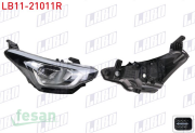 LB11-21011R FAR HYUNDAI İ20 2015-2018 LEDSİZ DÜZ TİP MOTORLU SAĞ
