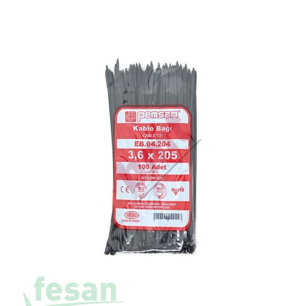 EB 04 204 3.6X205MM KABLO BAĞI BEYAZ CIRT KELEPÇE