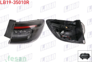 LB19-35010R STOP LAMBASI RENAULT CLİO V FAZ 2 2024> SAĞ DIŞ LEDLİ SİYAH ÇİZGİLİ