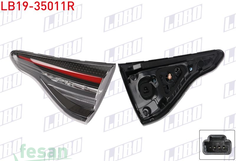 LB19-35011R STOP LAMBASI RENAULT CLİO V FAZ 2 2024> SAĞ İÇ LEDLİ