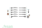 DODUCO 7710 BUJİ KABLO SETİ FİAT DKS TOFAŞ EM