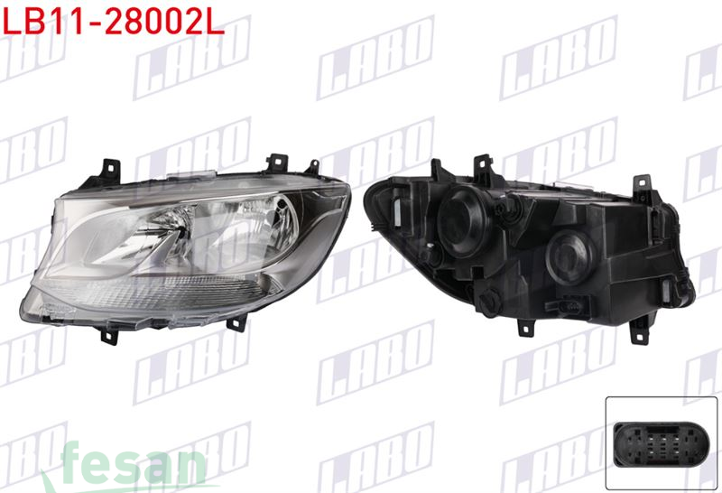 LB11-28002L FAR MERCEDES SPRİNTER 2018> MOTORLU SOL