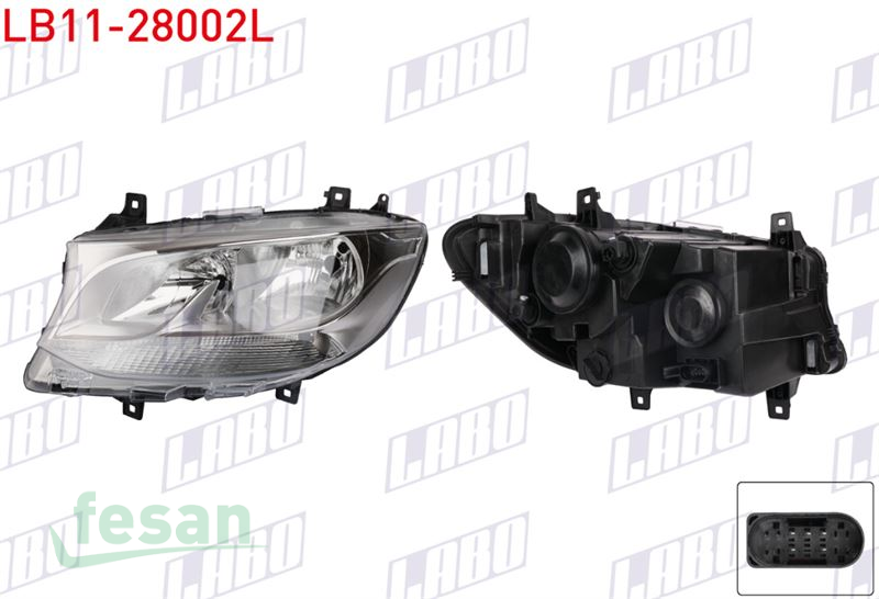 LB11-28002L FAR MERCEDES SPRİNTER 2018> MOTORLU SOL
