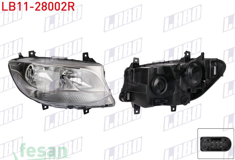 LB11-28002R FAR MERCEDES SPRİNTER 2018> MOTORLU SAĞ