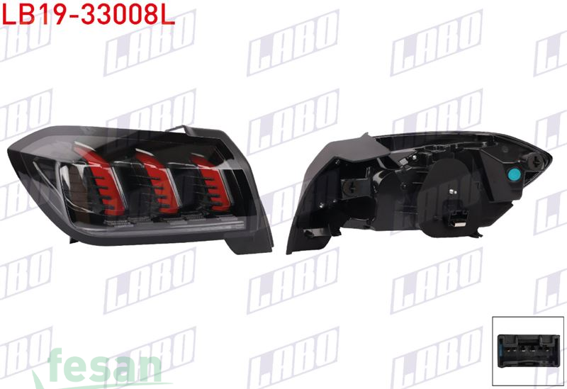 LB19-33008L STOP LAMBASI PEUGEOT 208 2019> SOL