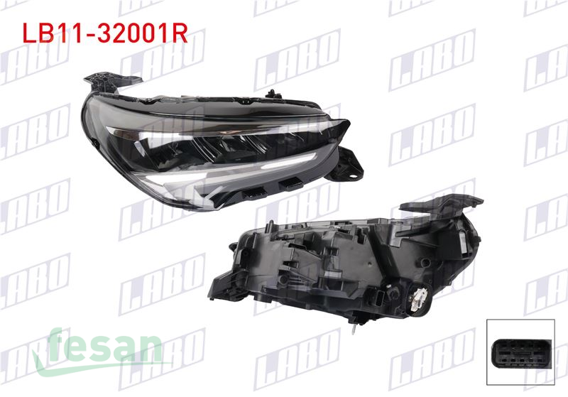 LB11-32001R FAR OPEL CORSA F 2019> LEDLİ SAĞ