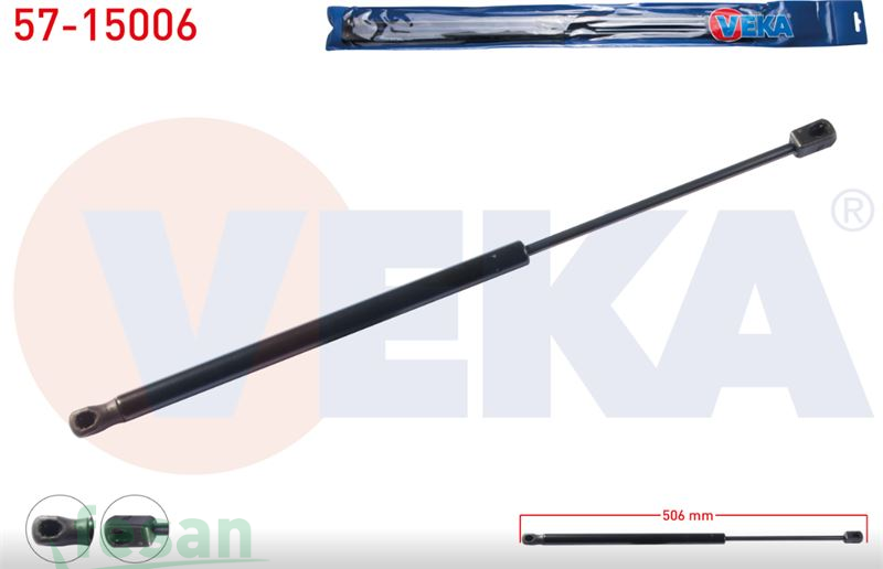 57-15006 AMORTİSÖR BAGAJ CİTROEN C5 I 5KAPI STATİON WAGON 2001-2004 506MM/140N