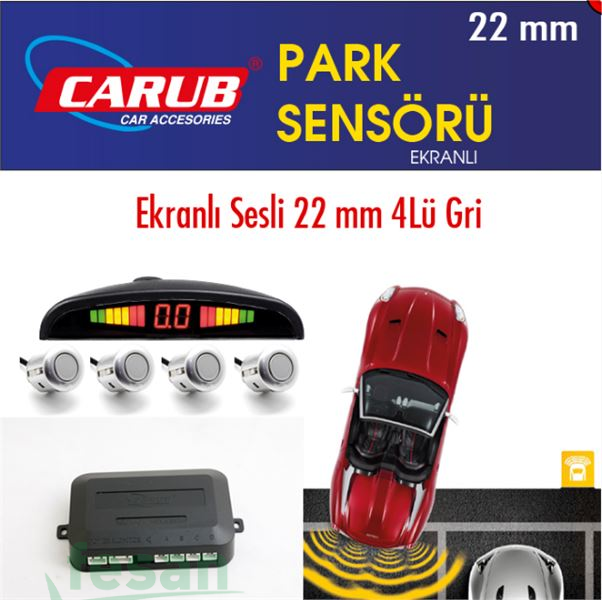 0015923 PARK SENSÖRÜ EKRANLI GRİ 22MM
