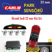 0015923 PARK SENSÖRÜ EKRANLI GRİ 22MM