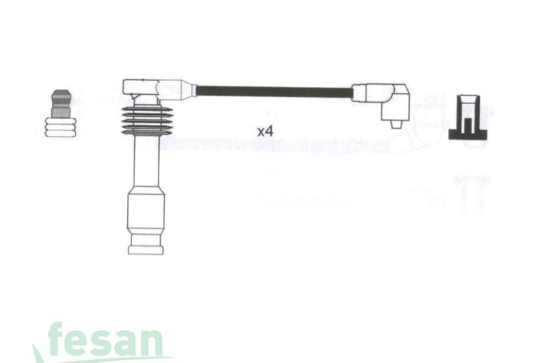 DODUCO 7810 BUJİ KABLO SETİ OPEL VECTRA OMEGA B