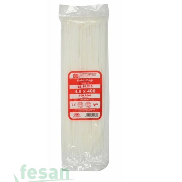 EB 16 216 4.8X400MM KABLO BAĞI BEYAZ  CIRT KELEPÇE