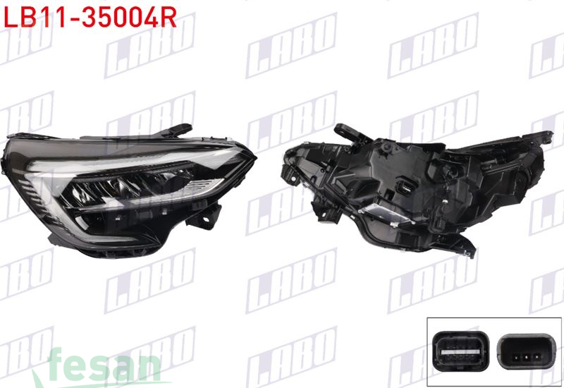 LB11-35004R FAR RENAULT CLİO V 2021> KROM ÇERÇEVE SAĞ