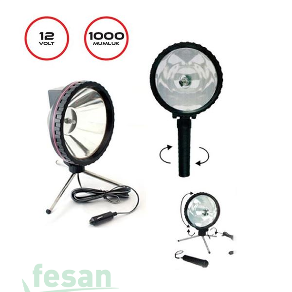 4500201 12V PROJEKTÖR 3 AYAKLI 1000 MUMLUK