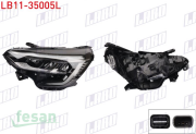 LB11-35005L FAR RENAULT CLİO V 2021> İCON PAKET BEYAZ ÇERÇEVE SOL