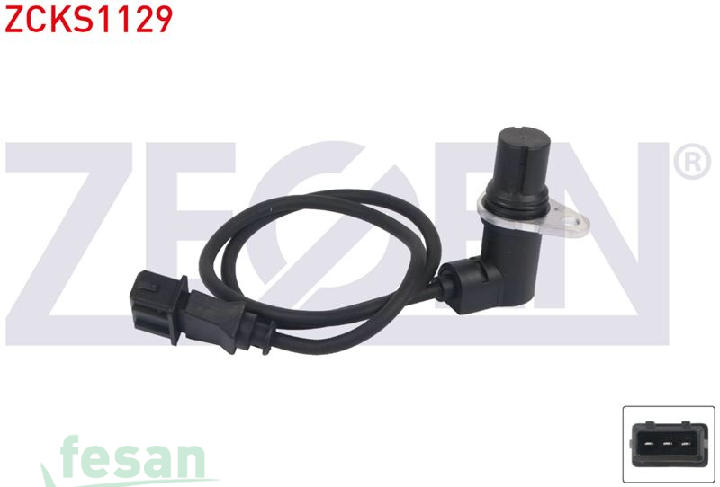 ZCKS1129 KRANK DEVİR SENSÖRÜ VW GOLF III 1995-1997 PASSAT 1.6 1994-1996 SEAT TOLEDO I 1.6 1996-1999 KABLOLU 585MM