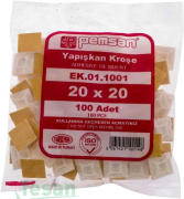EK 03 1001 YAPIŞKANLI KROŞE 20×20MM BEYAZ