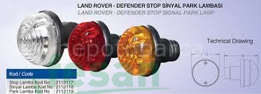 2112119-B ÖN PARK CAMI BEYAZ LASTİKLİ LANDROVER EM YUVARLAK