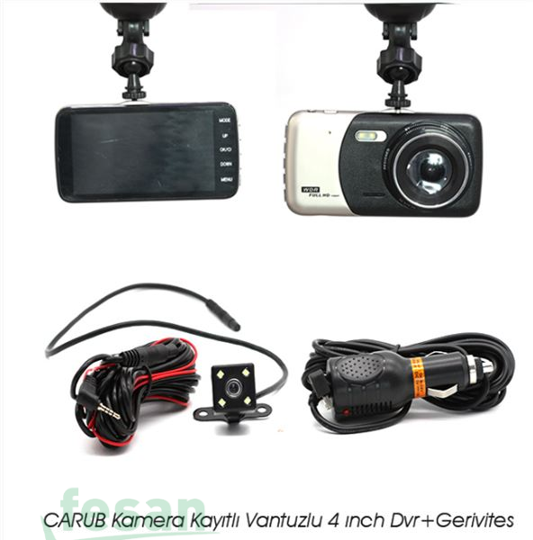 0015804 12V KAMERA KAYITLI VANTUZLU 4INCH DVR GERİ VİTES