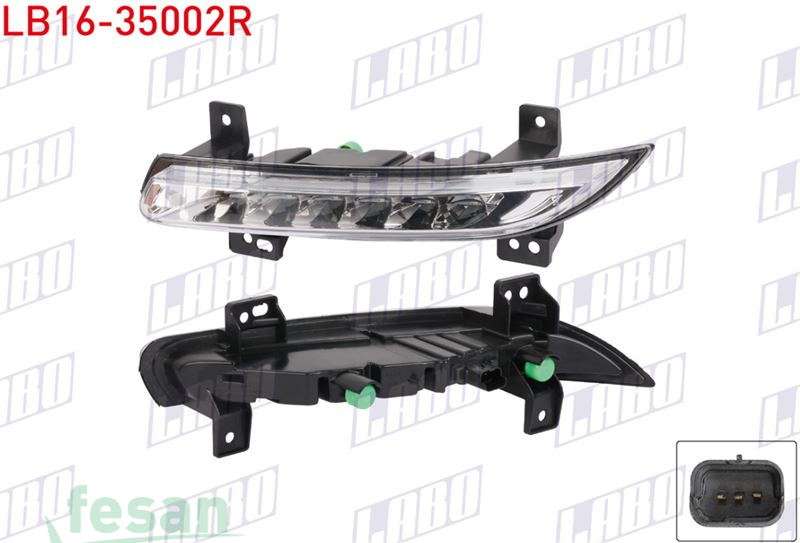 LB16-35002R GÜNDÜZ FARI RENAULT FLUENCE SOL