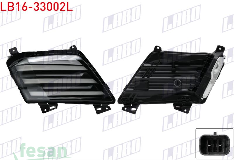 LB16-33002L GÜNDÜZ FARI PEUGEOT 208 2024> SOL