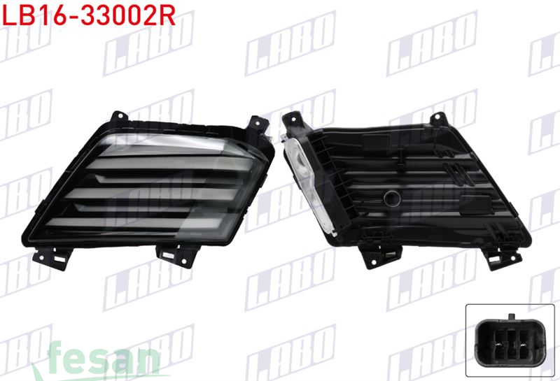 LB16-33002R GÜNDÜZ FARI PEUGEOT 208 2024> SAĞ