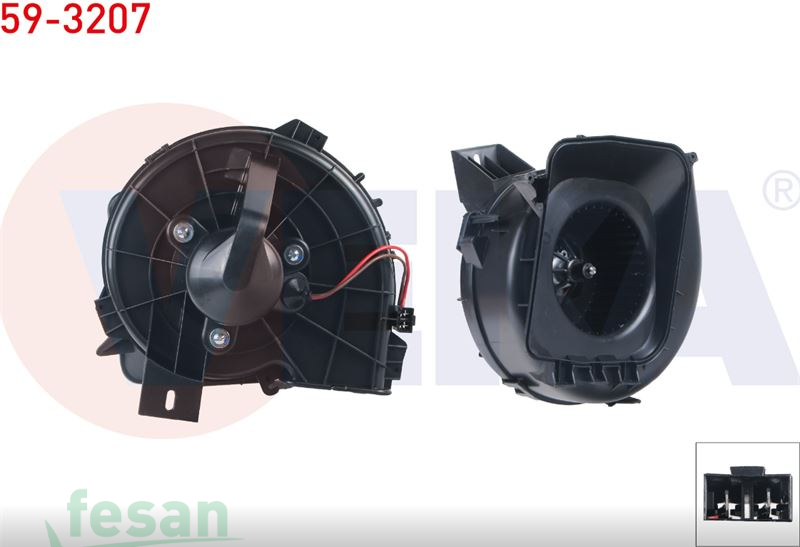 59-3207 12V KALORİFER MOTORU OPEL CORSA C 2000-2006 COMBO 2001-2006 TİGRA B KLİMALI