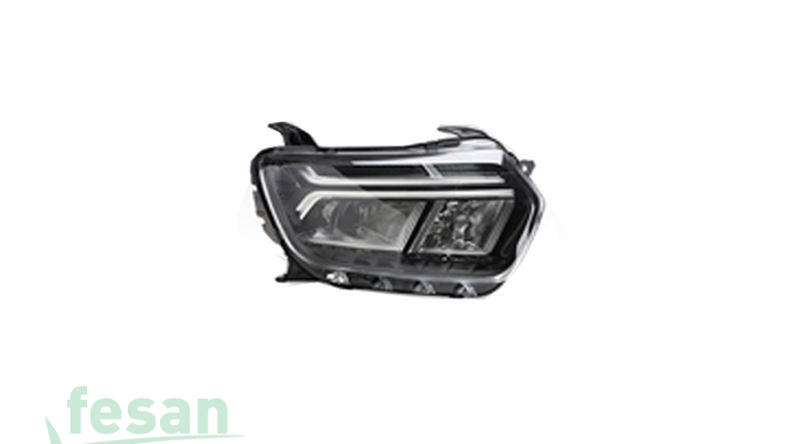 AYFAR 404549 FAR DACİA DUSTER 2023> SOL MOTORLU LEDLİ BEYAZ ÇİZGİLİ KROM ÇITALI