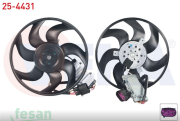 25-4431 12V FAN MOTORU VW TOUAREG 2.5TDİ 3.000TDİ 2002-2010 PORSCHE CAYENNE 3.0 TDİ 2002-2010 VW Q7 3.0 2006-2015 MODÜLLÜ