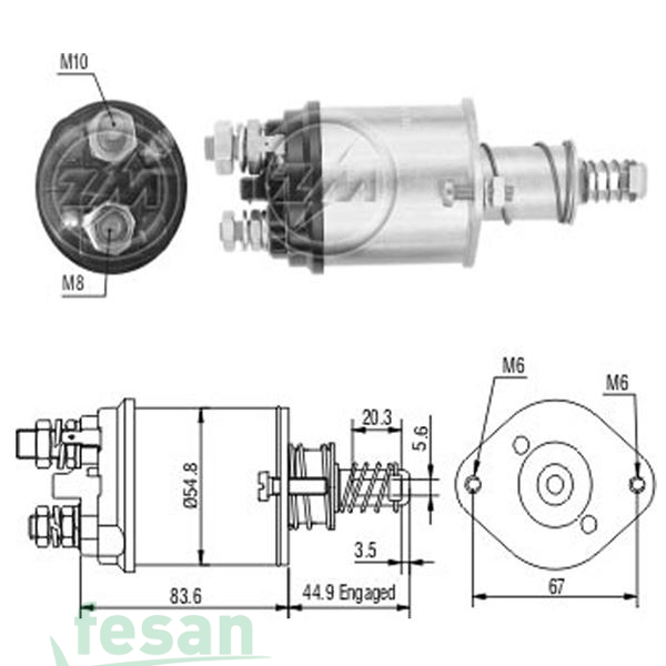 ZM 615 LUCAS 12V MARŞ OTOMATİĞİ VOLVO 160-240-340-343 345