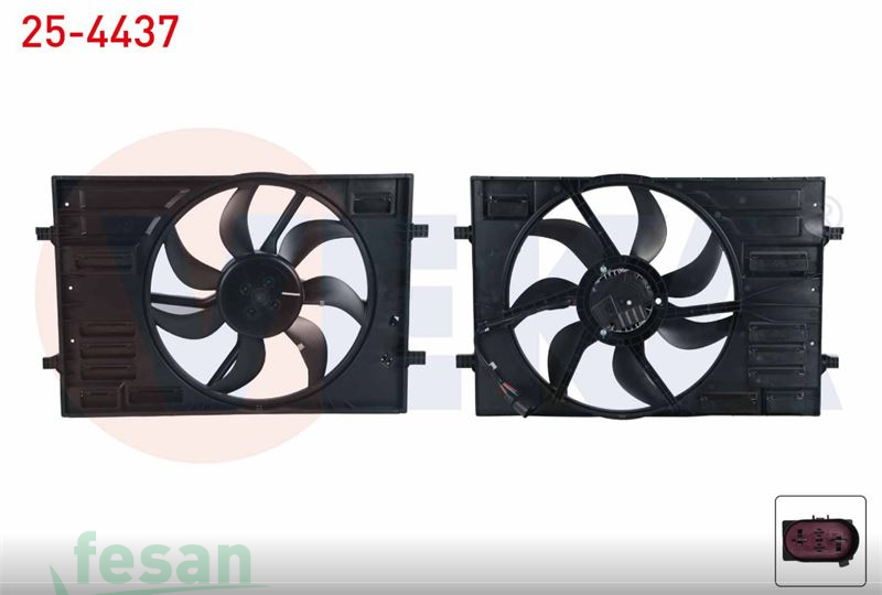 25-4437 12V FAN MOTORU VW GOLF VII TEKLİ 1.4 TSİ 1.6 TDİ 2012 PASSAT 1.6 TDİ TOURAN 2.0 AUDİ A3TDİ 2012 LEON SÜPERB