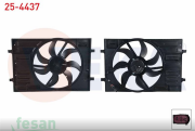25-4437 12V FAN MOTORU VW GOLF VII TEKLİ 1.4 TSİ 1.6 TDİ 2012 PASSAT 1.6 TDİ TOURAN 2.0 AUDİ A3TDİ 2012 LEON SÜPERB