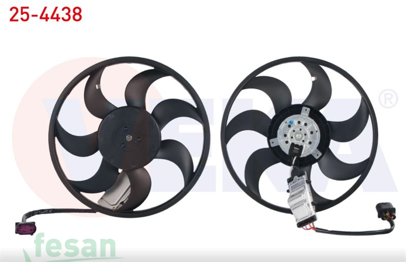 25-4438 12V FAN MOTORU VW TOUAREG 2.5 RS TDİ 3.0TD 2002-2010 PORSCHE CAYENNE 3.0 TDİ 2002-2010 AUDİ Q7 2006-2015