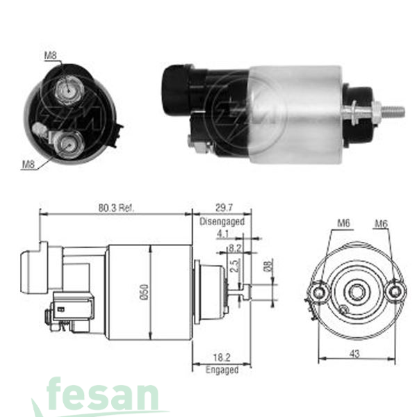 ZM 6708 DENSO 12V MARŞ OTOMATİĞİ HONDA CİTY FİT JAZZ