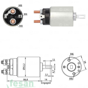 ZM 689 HİTACHİ 12V MARŞ OTOMATİĞİ JOHN DEERE TRAKTÖR YANMAR VARİOUS MODELS
