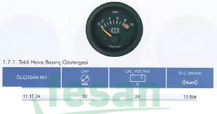 ÖLÇÜSAN 113724 HAVA SAATI TEKLİ DODGE ASKAM AS26