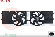 25-1809 12V FAN MOTORU FİAT FİORİNO NEMO KLİMALI BİPPER