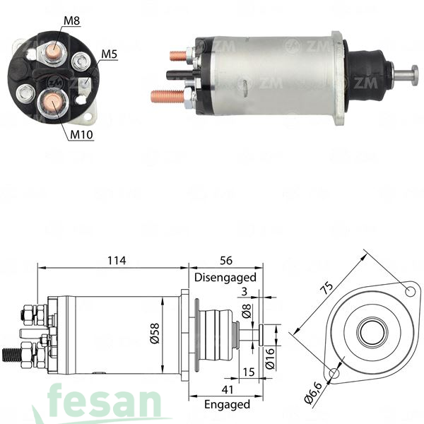 ZM 818 DELCO 12V MARŞ OTOMATİĞİ FORD MERCEDES BENZ