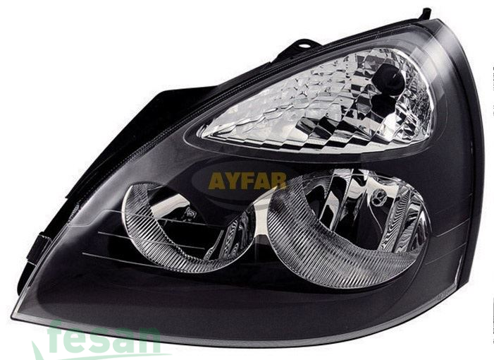 AYFAR 202260 FAR RENAULT CLİO 2001-2005 SAĞ MOTORLU SİYAH ÇERÇEVELİ