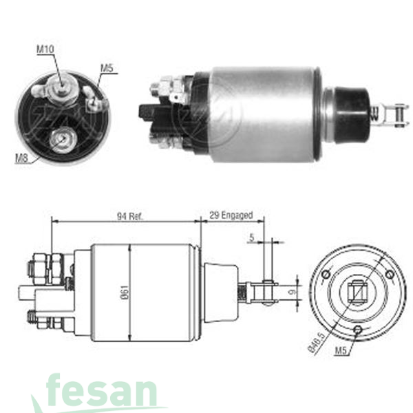 ZM 825 ISKRA 12V MARŞ OTOMATİĞİ CASE NEW HOLLAND VALTRA