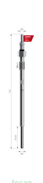 SVAC SV002  015  11V ISITMA BUJİSİ OPEL VECTRA C 1.9 0250203001 5705 GX 4551 SV002 0100276015 SV002 BERU 015