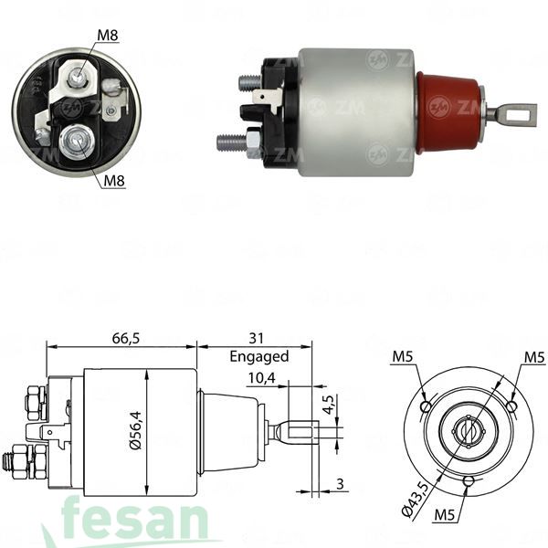 ZM 975 BOSCH 12V MARŞ OTOMATİĞİ FORD MERCEDES BENZ ESKİ MODEL
