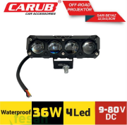 3010613 12-80V OFF ROAD PROJEKTÖR BEYAZ SARI 4LED 36W 12.5X3.5CM