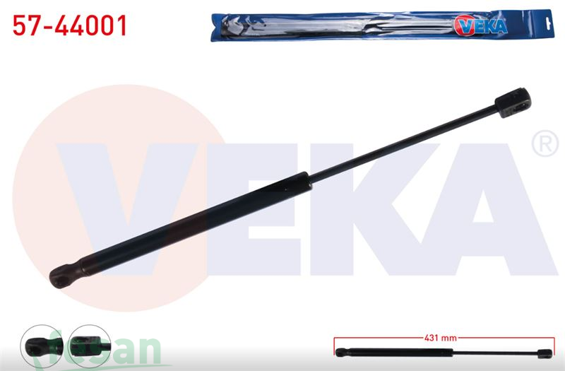 57-44001 AMORTİSÖR BAGAJ VW POLO 5 KAPI 1994-1999 431MM/330N