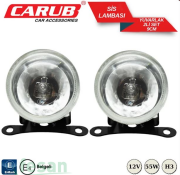 3031301 12V SİS LAMBASI YUVARLAK BEYAZ 9CM EMARK BELGELİ